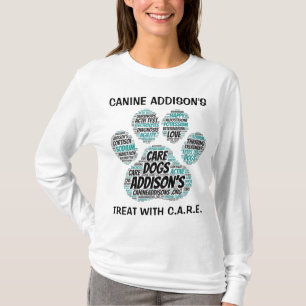 Camiseta Paw de Canine Addison imprime el té blanco de man