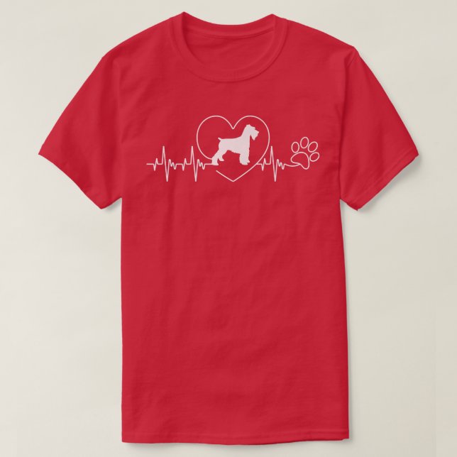 Camiseta Paw de la dueña del perro Schnauzer, en miniatura  (Diseño del anverso)