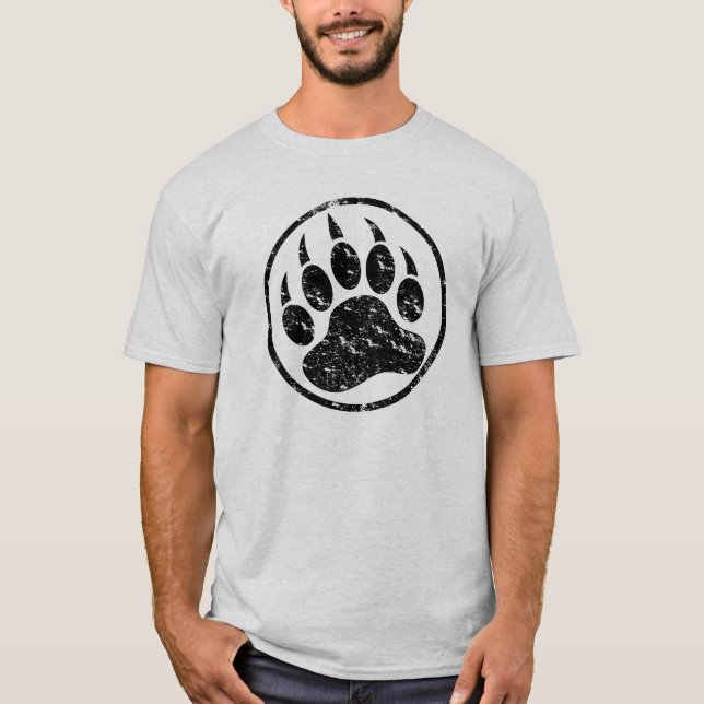 Camiseta Paw de oso Guay y clásico con problemas (Anverso)
