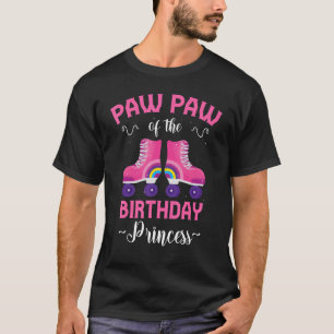 Camiseta Paw de patinaje de la princesa de cumpleaños Skate