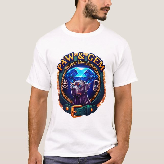 Camiseta Paw & Gem Luxury Adventure Pet Lover T-Shirt (Anverso)