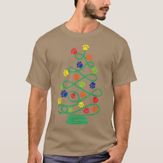 Camiseta Paw Imprimir árbol de Navidad