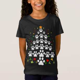 Camiseta Paw Imprimir las luces de árbol de navidad que coi