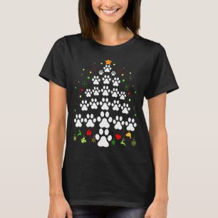 Camiseta Paw Imprimir las luces de árbol de navidad que coi