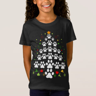 Camiseta Paw Imprimir las luces de árbol de navidad que coi