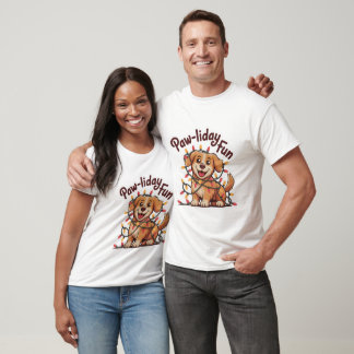 Camiseta Paw-liday Fun