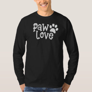 Camiseta Paw Love Cute Graphic Dog