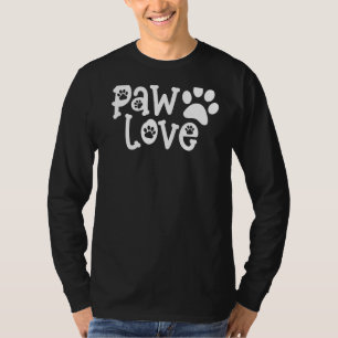 Camiseta Paw Love Cute Graphic Dog