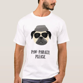 Camiseta Paw-parazzi, por favor. Perro gracioso