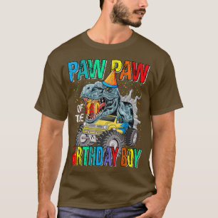 Camiseta Paw Paw Del Monstruo Del Niño Del Cumpleaños Camió