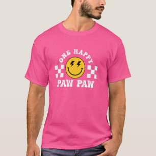 Camiseta Paw Paw One Happy Dude Birthday Tema Familia