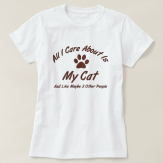 Camiseta Paw Print Cat Lover Todo Lo Que Me Importa