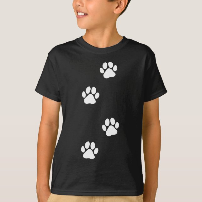 Camiseta Paw Print Dog Cat Pet Lover (Anverso)