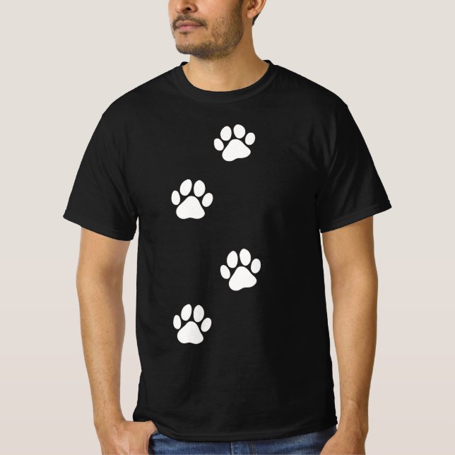 Camiseta Paw Print Dog Cat Pet Lover  (Anverso)