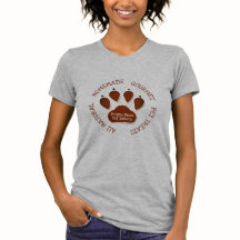 Paw Print in Brown con nombre de negocio LIGHT