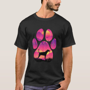 Camiseta Paw Treeing Walker Coonhound Mamá Papá Perro Mujer