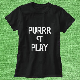 Camiseta Paw Y Play Funny Cute Simple Moderno Personalizado