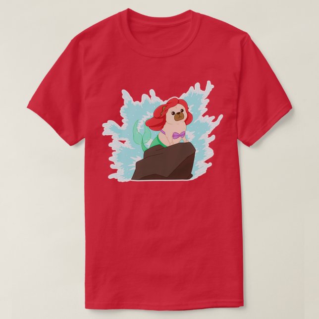 Camiseta Pawat of your world The Little merpug (Diseño del anverso)