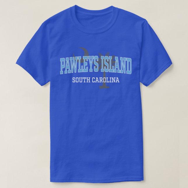 Camiseta Pawleys Island South olina Palmetto Coastal Blue (Diseño del anverso)