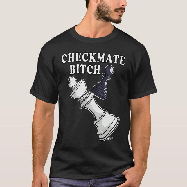 Camiseta Pawn CHECKMATE ajedrez fresco (Anverso)