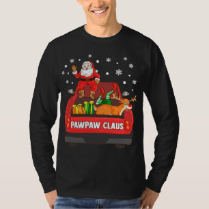 Camiseta Pawpaw Claus Red Truck Santa Reindeer Elf Christma