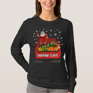 Camiseta Pawpaw Claus Red Truck Santa Reindeer Elf Christma