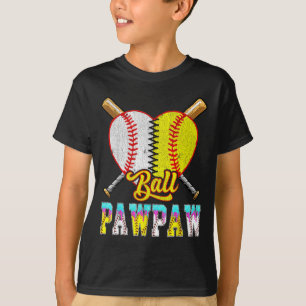 Camiseta Pawpaw de ambos mitad béisbol sóftbol helado