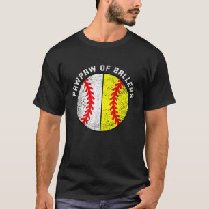 Camiseta PawPaw De Ballers Funny Béisbol Softball Paw Paw