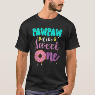 Camiseta Pawpaw de la dulce familia de primer cumpleaños