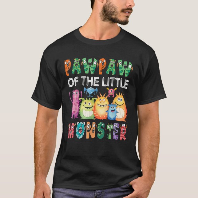 Camiseta Pawpaw De Los Niños Pequeños Monstruos 1er Cumplea (Anverso)
