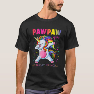 Camiseta Pawpaw Del Chica De La Princesa De Cumpleaños Unic