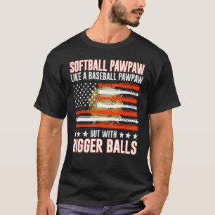 Camiseta Pawpaw del Día del Padre de los Softball como un e