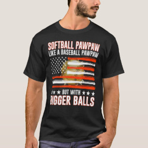 Camiseta Pawpaw del Día del Padre de los Softball como un e