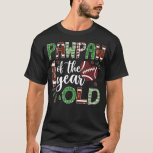 Camiseta Pawpaw Del Fútbol De 1 Año De Cumpleaños