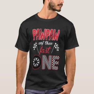 Camiseta Pawpaw Del Rápido Cumpleaños 1er Coche de Carreras