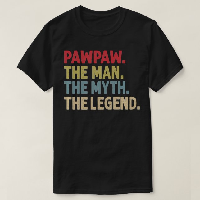 Camiseta Pawpaw el hombre el mito de la leyenda regalo grac (Diseño del anverso)