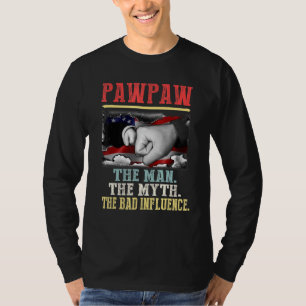 Camiseta Pawpaw El mito del hombre mala influencia vintage 