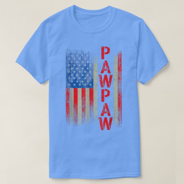 Camiseta PawPaw regalo de la bandera de Estados Unidos para (Diseño del anverso)