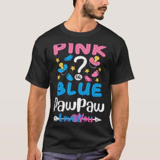 Camiseta Pawpaw Rosa O Azul Te Ama Tee Género Revelar Ba