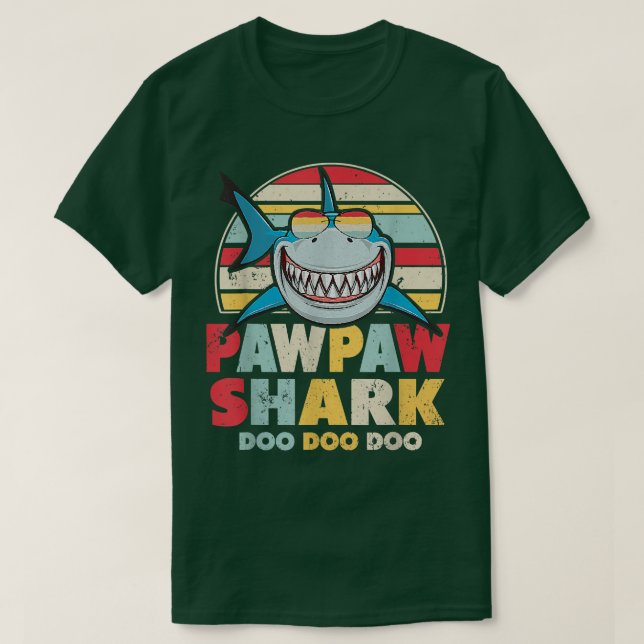 Camiseta Pawpaw Shark , Gift For Pawpaw  (Diseño del anverso)