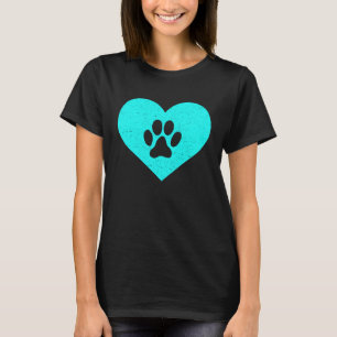 Camiseta Pawprint Heart Vet Tech Apreciación Amor Paw Prin