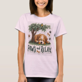 Camiseta Paws and Relax: Mascota tranquilo y acogedor