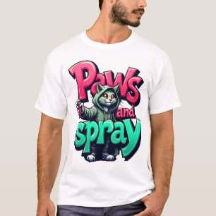 Camiseta Paws and Spray - Graffiti urbano, arte callejero