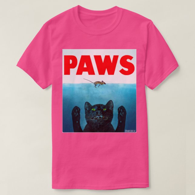 Camiseta Paws Cat Jaws (Diseño del anverso)