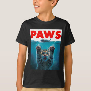 Camiseta Paws Cat Y Mouse Parodian A Gatitos Humorísticos P