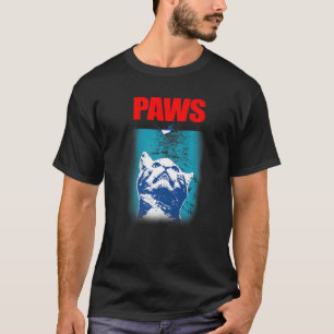 Camiseta Paws Cat y Mouse parodian la idea actual del gato