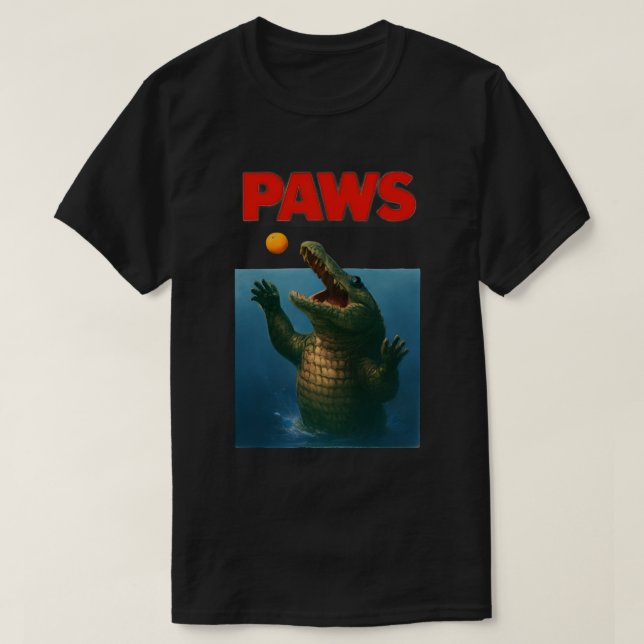 Camiseta PAWS Crocodile Parody – Funny Movie Spoof Design (Diseño del anverso)