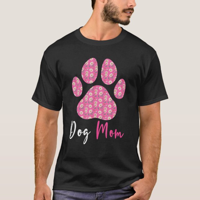 Camiseta Paws Dog Mom (Anverso)