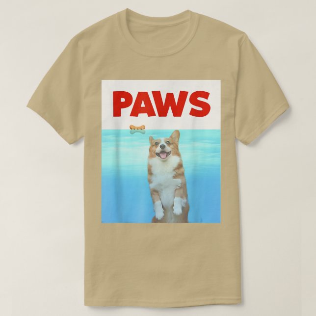 Camiseta Paws Dog Parody Regalo de Perro Gracioso Corgi Sha (Diseño del anverso)