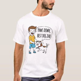 Camiseta Paws down, el Día del Padre del Mejor Perro
